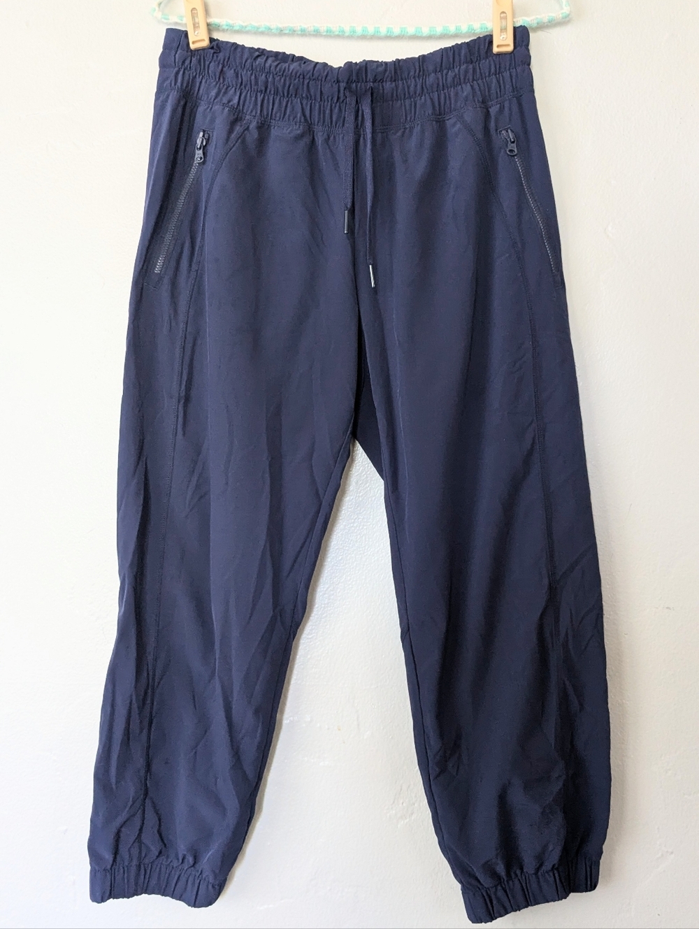 Zella Navy Blue Lightweight Cropped Joggers Size S Small